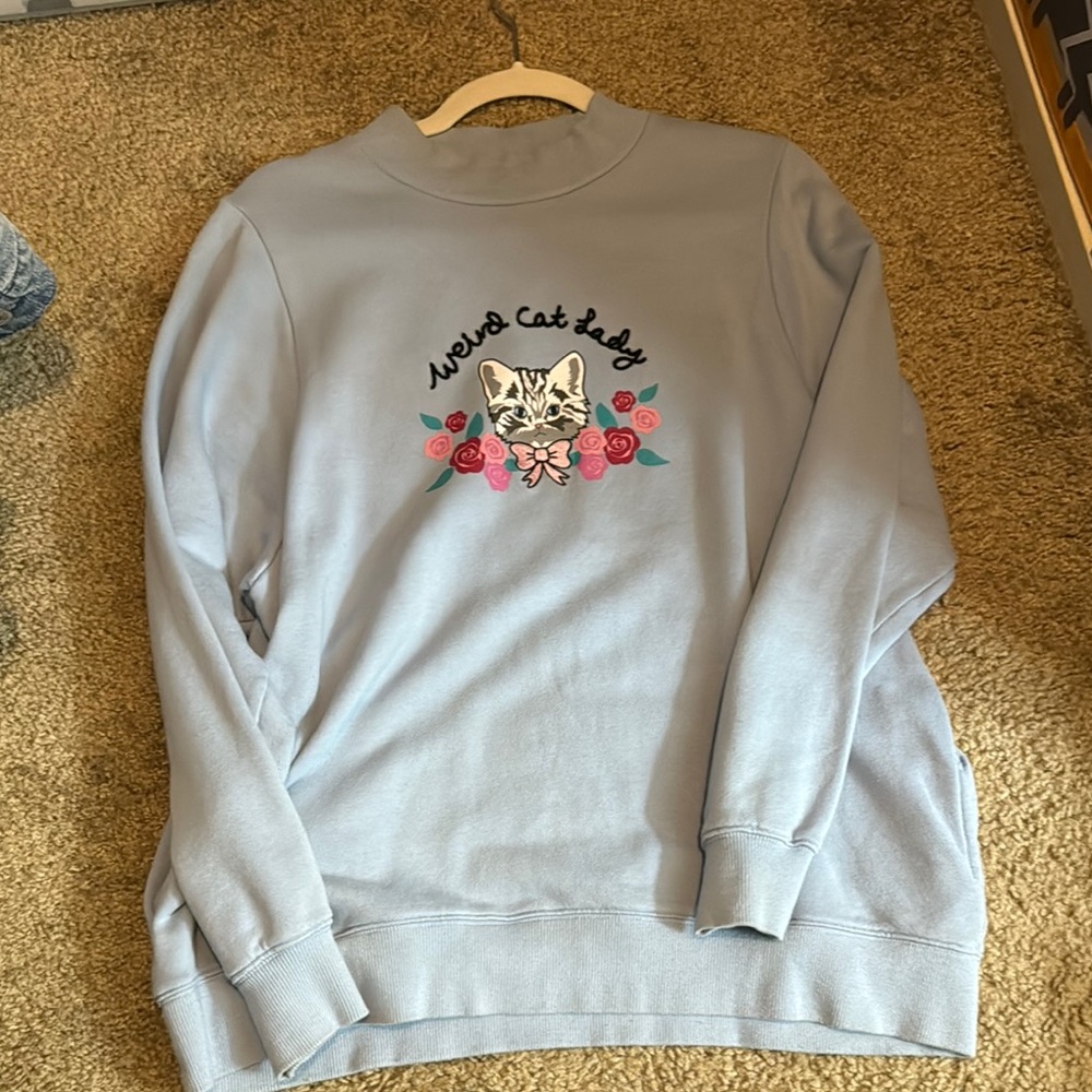 Lazy Oaf Weird Cat Lady sweatshirt